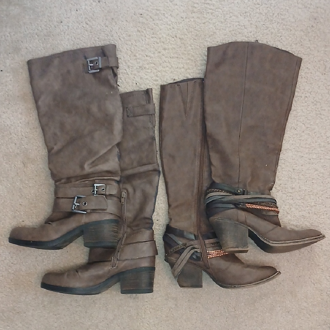 Jellypop & Carlos Santana Brown Boots For Repurposing Women's 7.5/8
